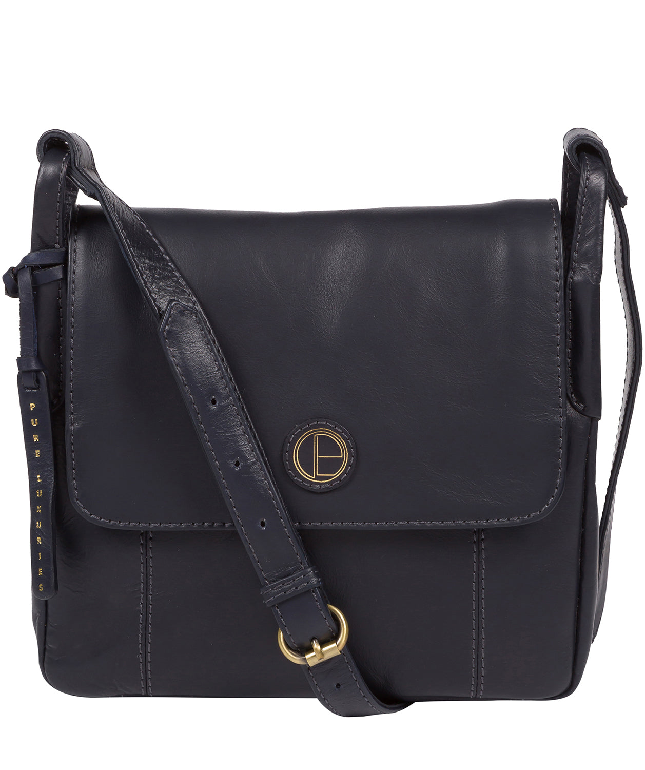 Blue Leather Crossbody Bag 'Houghton' by Pure Luxuries – Pure Luxuries ...