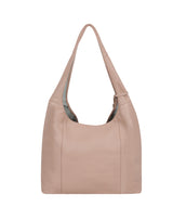 'Nina' Blush Pink Leather Shoulder Bag
