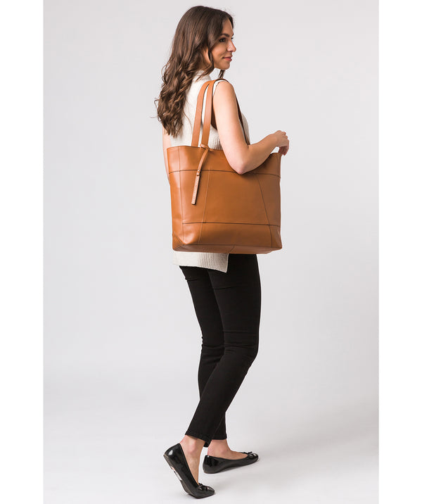 'Arundel' Saddle Tan Vegetable-Tanned Leather Extra-Large Shopper Bag