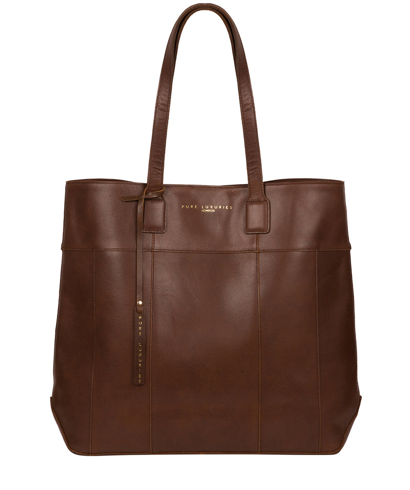'Pembury' Ombré Chestnut Vegetable-Tanned Leather Extra-Large Shopper Bag
