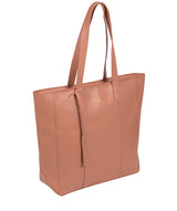 'Amberley' Misty Rose Vegetable-Tanned Leather Tote Bag