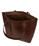 'Amberley' Ombré Chestnut Vegetable-Tanned Leather Tote Bag