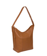 'Winchester' Saddle Tan Vegetable-Tanned Leather Shoulder Bag