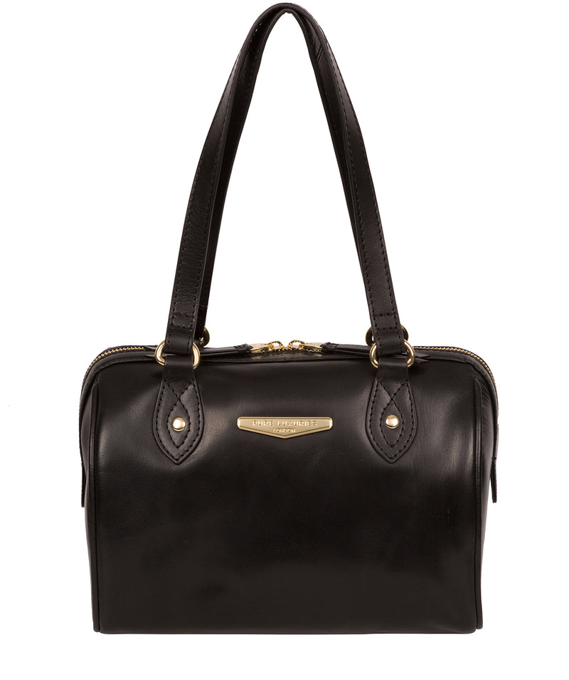 Black Leather Handbag 'Verity' by Pure Luxuries – Pure Luxuries London