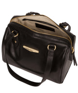 'Verity' Black Vegetable-Tanned Leather Handbag