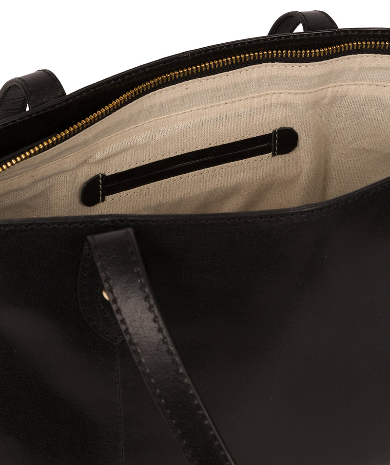 'Marian' Black Leather Handbag