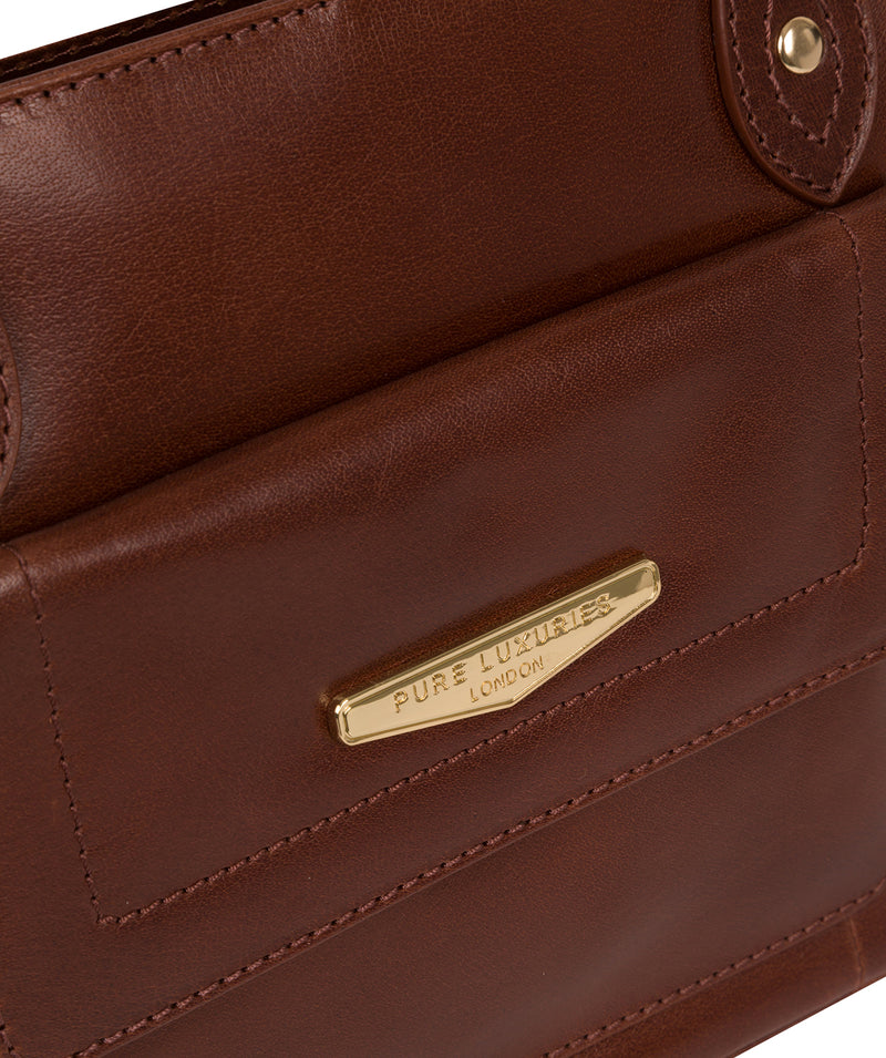 'Marian' Italian Tan Leather Handbag