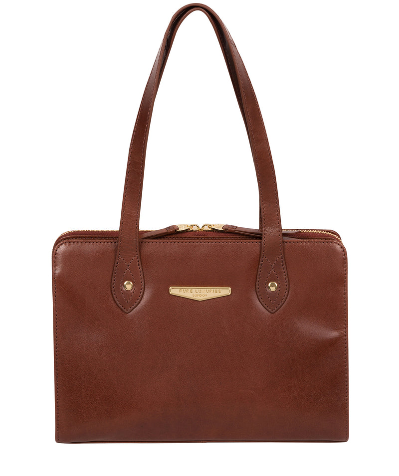 'Britt' Italian Tan Leather Handbag