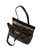 'Rosie' Black Vegetable-Tanned Leather Handbag