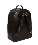 Black Leather Backpack 'Christina' by Pure Luxuries – Pure Luxuries London