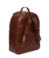 'Christina' Italian Tan Leather Backpack