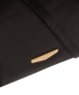 'Dee' Black Vegetable-Tanned Leather Shoulder Bag