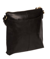 'Kimberley' Black Leather Cross Body Bag
