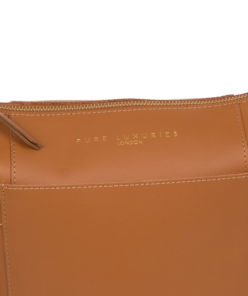 'Chichester' Saddle Tan Vegetable-Tanned Leather Shoulder Bag
