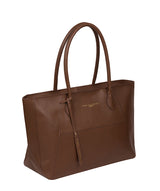 'Storrington' Ombré Chestnut Vegetable-Tanned Leather Tote Bag