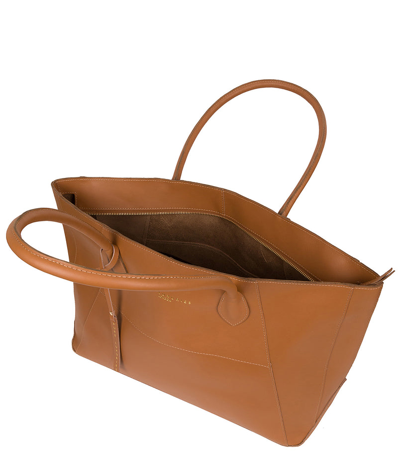 'Storrington' Saddle Tan Vegetable-Tanned Leather Tote Bag