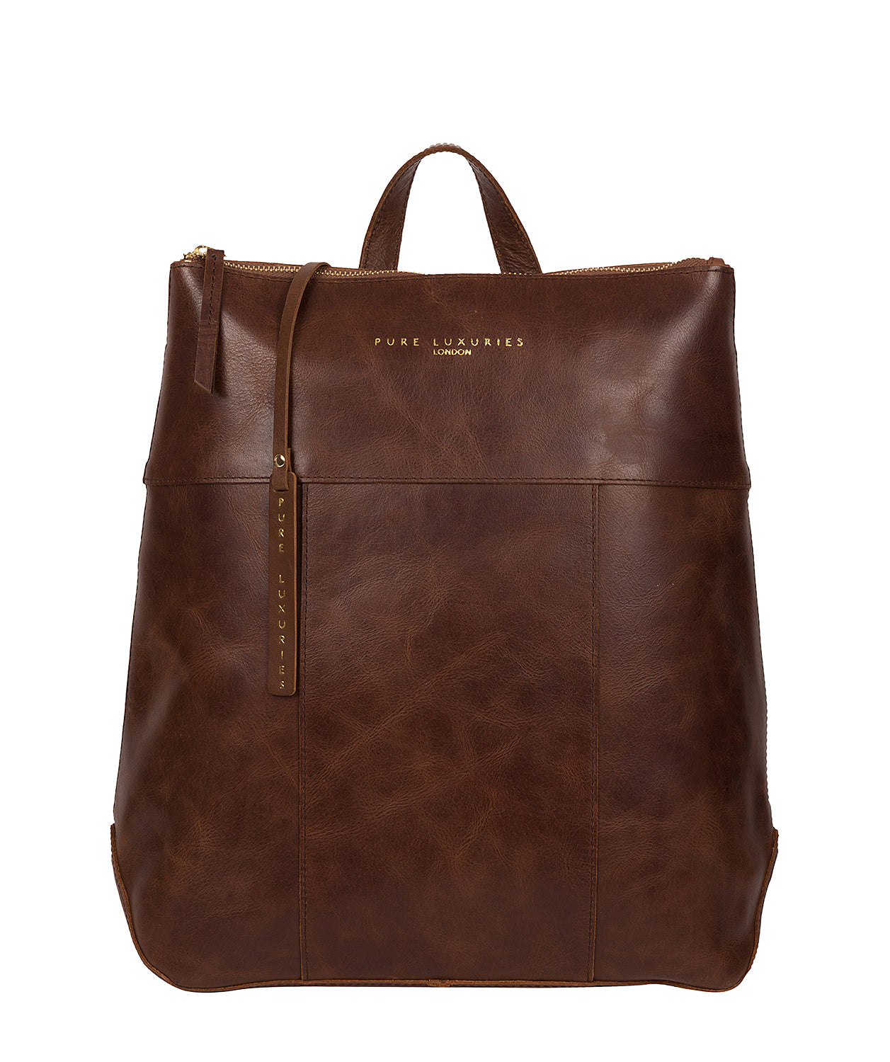 Chestnut Leather Backpack 'Hastings' by Pure Luxuries – Pure Luxuries ...