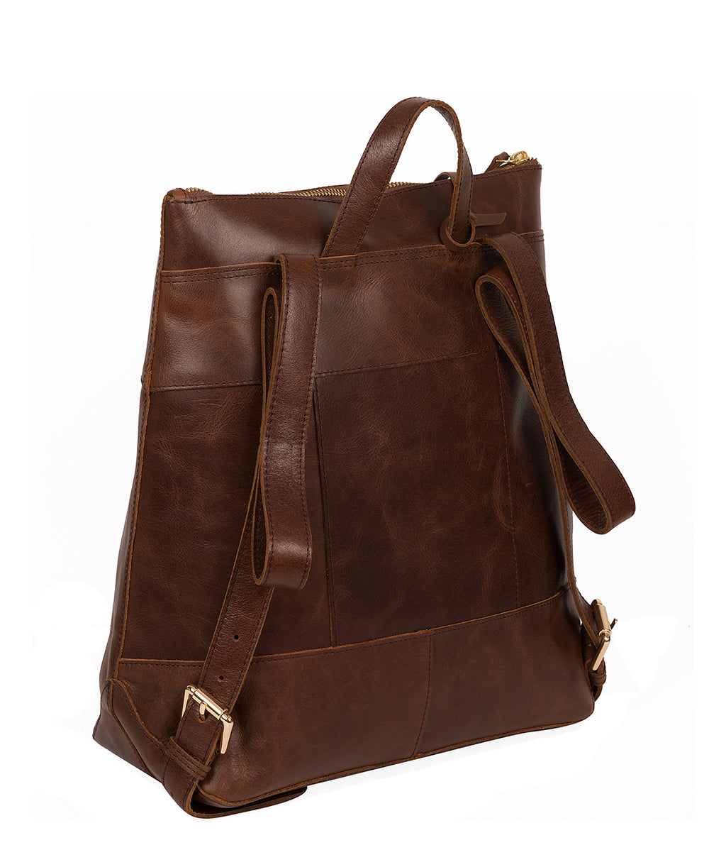 Chestnut Leather Backpack 'Hastings' by Pure Luxuries – Pure Luxuries ...