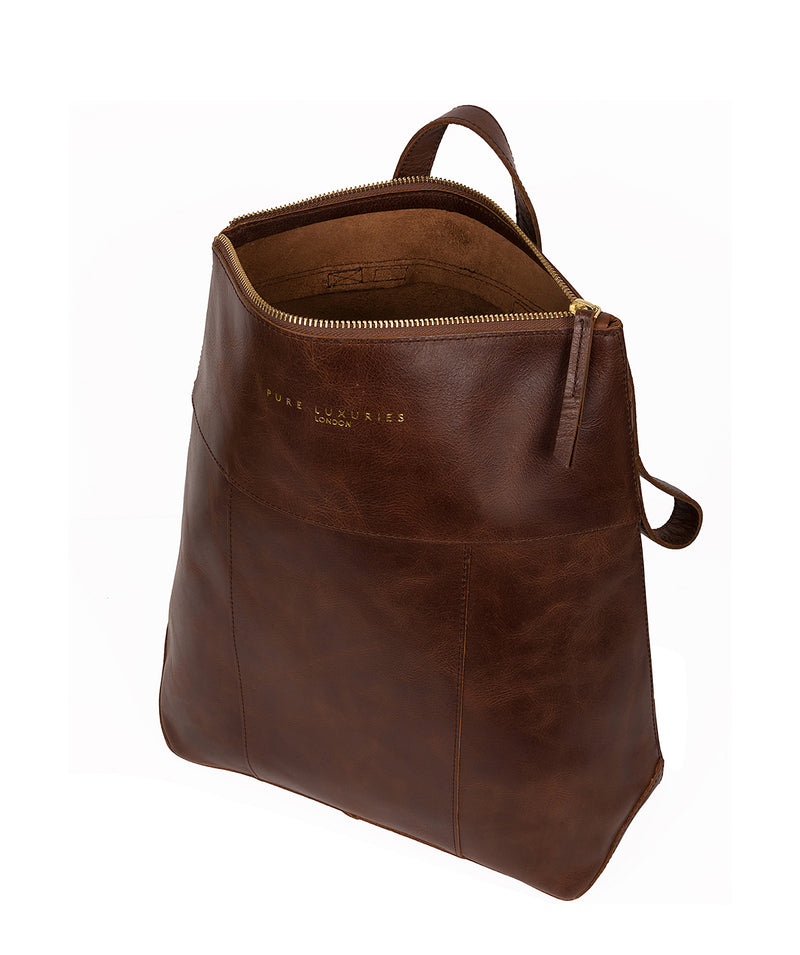 'Hastings' Ombré Chestnut Vegetable-Tanned Leather Backpack