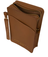 'Cambourne' Saddle Tan Vegetable-Tanned Leather Phone Bag