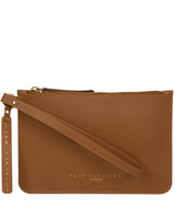 'Sutton' Saddle Tan Vegetable-Tanned Leather Clutch Bag