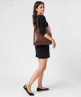 'Henley' Ombre Chestnut Vegetable-Tanned Leather Tote Bag