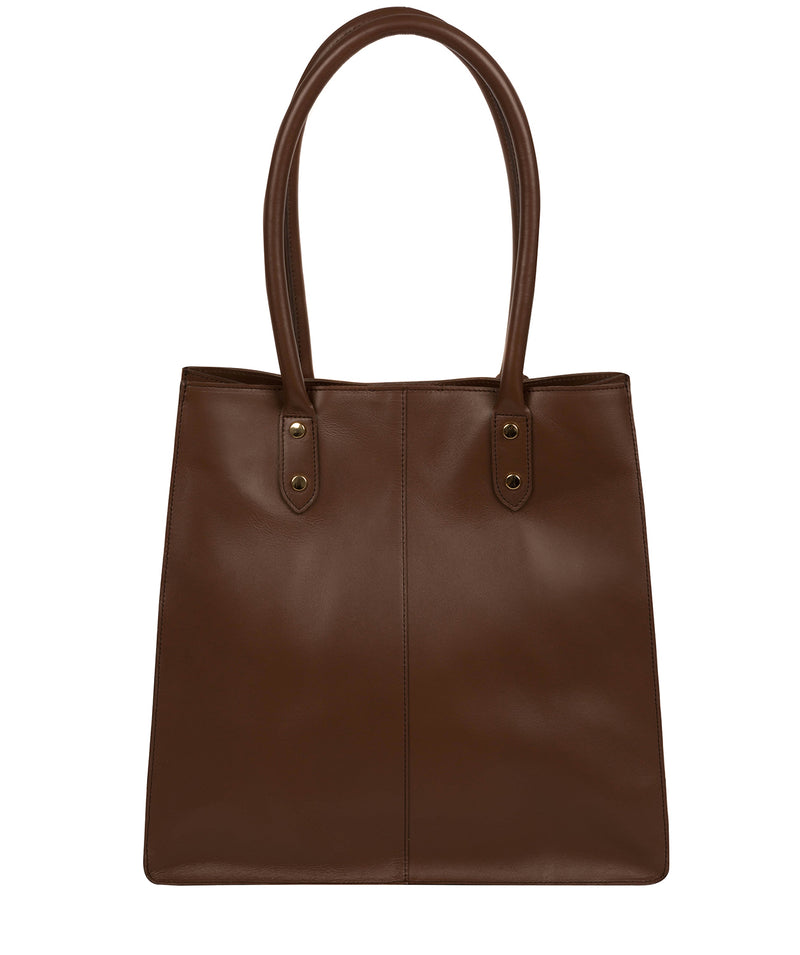 'Henley' Ombré Chestnut Vegetable-Tanned Leather Shopper Bag
