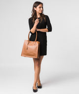'Henley' Saddle Tan Vegetable-Tanned Leather Tote Bag