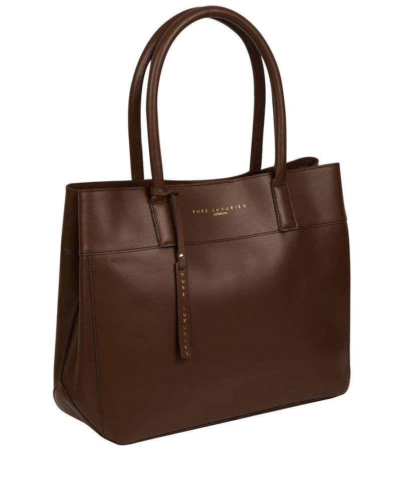 'Amesbury' Ombre Chestnut Vegetable-Tanned Leather Handbag