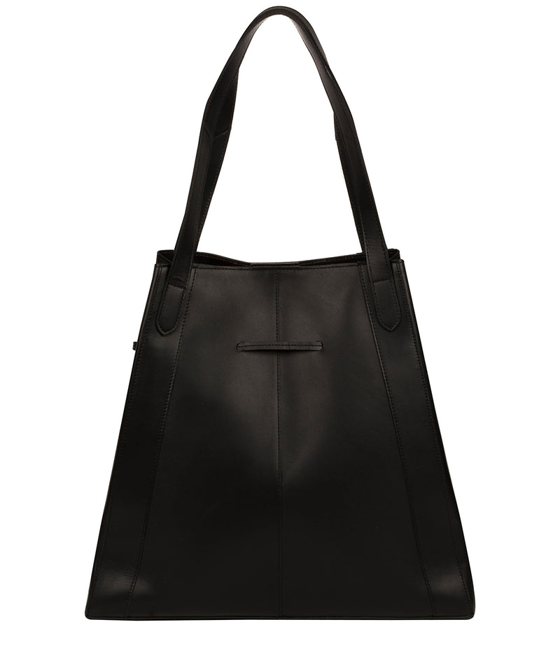 'Bembridge' Jet Black Vegetable-Tanned Leather Extra-Large Shoulder Bag