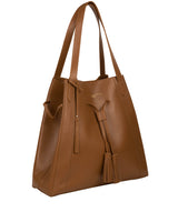 'Bembridge' Saddle Tan Vegetable-Tanned Leather Extra-Large Shoulder Bag