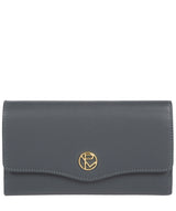 'Montpellier' Smoky Blue Leather Purse