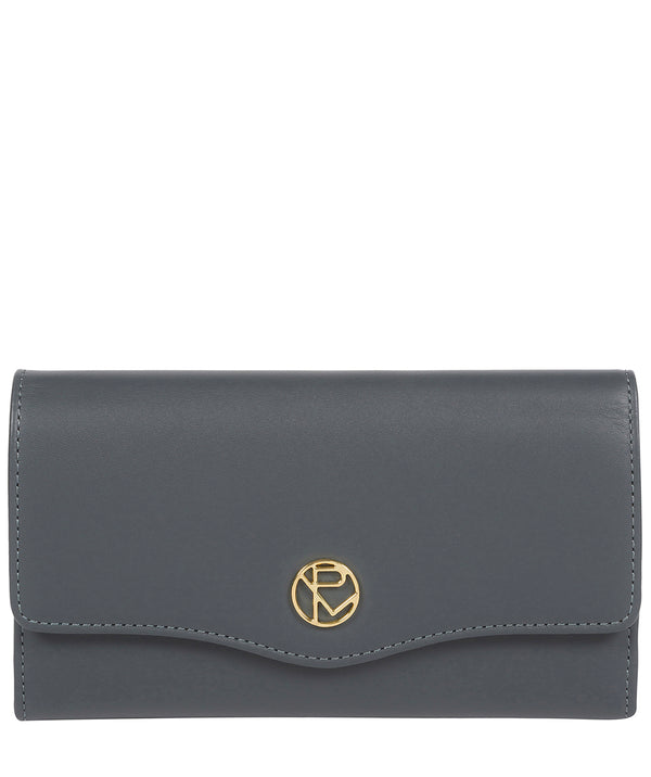 'Montpellier' Smoky Blue Leather Purse