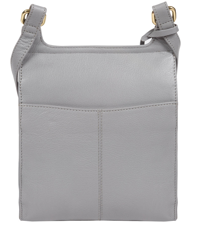 'Kempston' Grey Leather Cross Body Bag