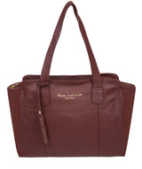 'Alexandra' Rich Chestnut Leather Handbag