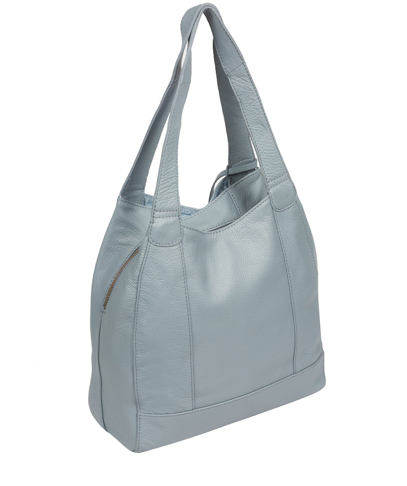 'Colette' Cashmere Blue Leather Handbag