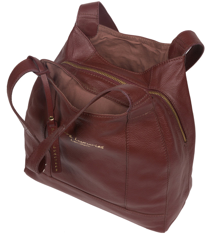 'Colette' Rich Chestnut Leather Handbag