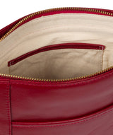 'Azalea' Cherry Leather Cross Body Bag