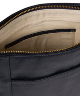 'Azalea' Navy Leather Cross Body Bag