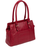 'Fleur' Cherry Leather Handbag
