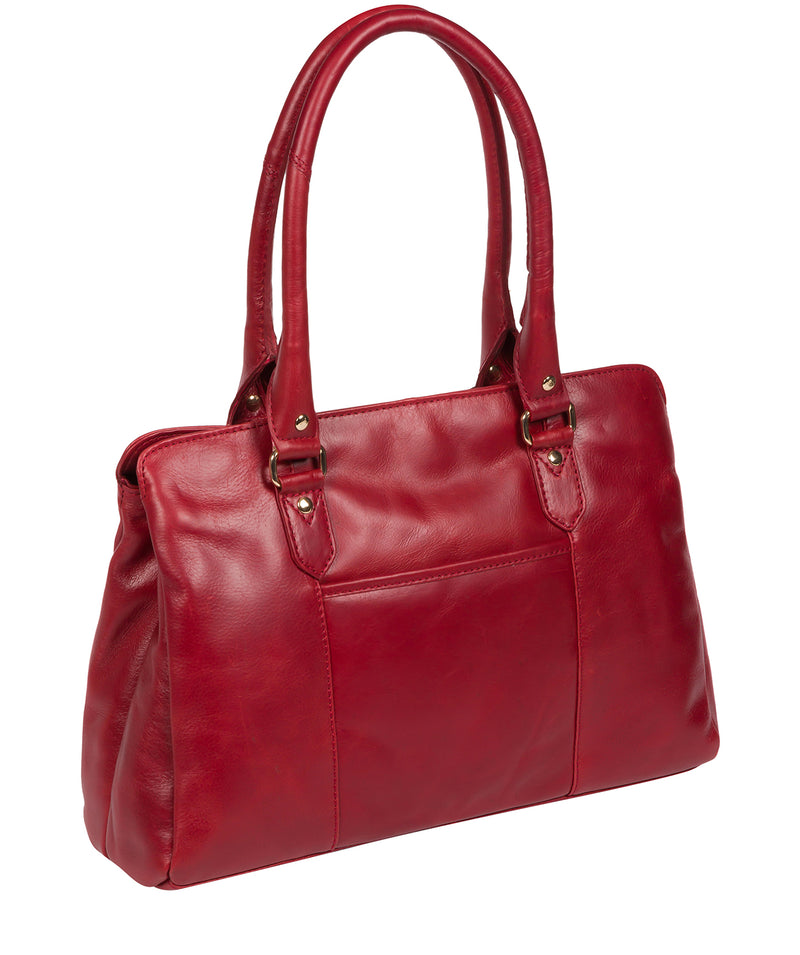 'Poppy' Cherry Leather Handbag