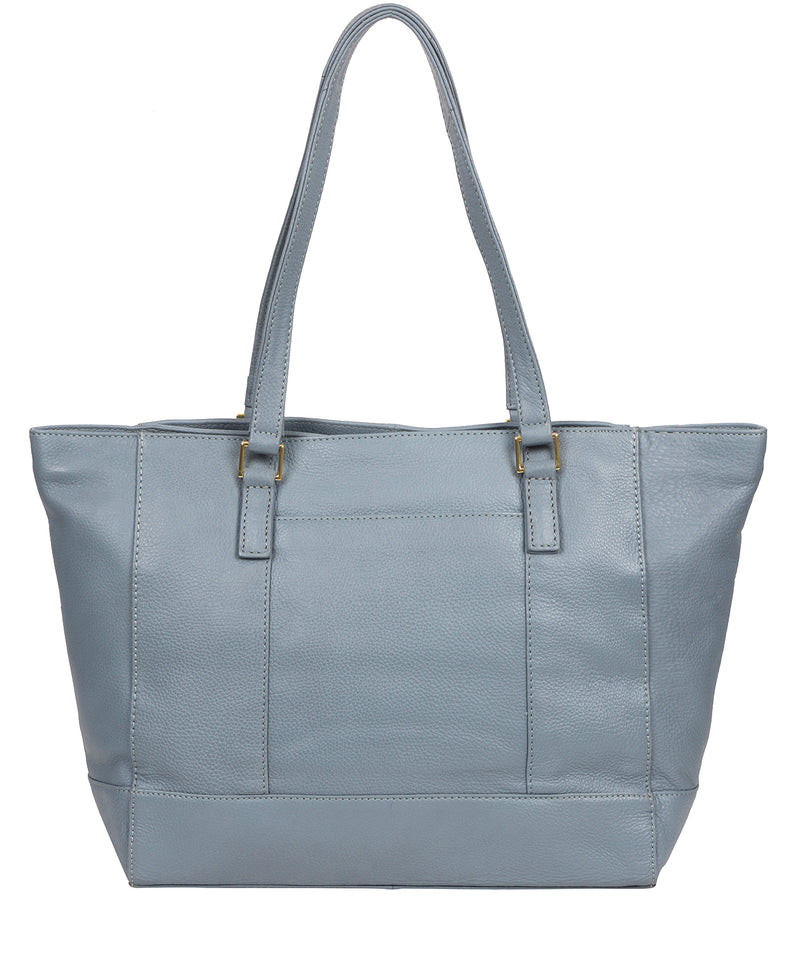 'Sophie' Blue Cloud Leather Tote Bag