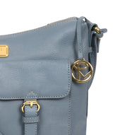 'Jenna' Blue Cloud Leather Shoulder Bag