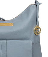 'Imogen' Blue Cloud Leather Shoulder Bag