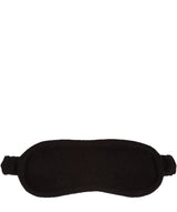 'Levens' Black 100% Cashmere Eye Mask