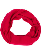 'Holker' Chilli Red Cashmere & Merino Wool Snood