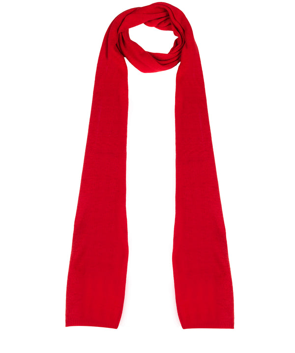'Bristol' Chilli Red Merino Wool Scarf