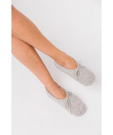 'Appleby' Foggy Cashmere & Merino Wool Small Ballet Slippers