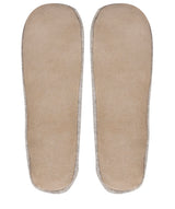 'Millom' Foggy Cashmere & Merino Wool Medium Ballet Slippers