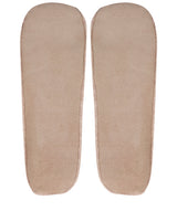 'Millom' Oatmeal Cashmere & Merino Wool Medium Ballet Slippers